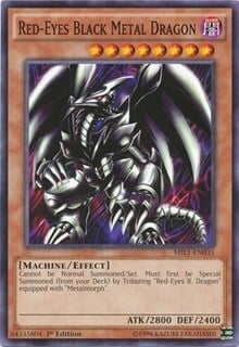 Red-Eyes Black Metal Dragon Card Front