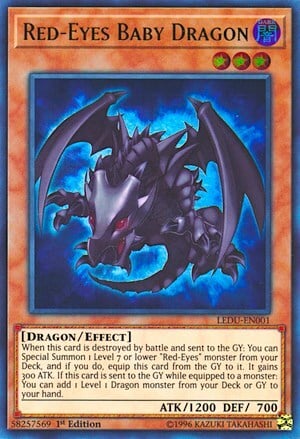 Red-Eyes Baby Dragon Card Front