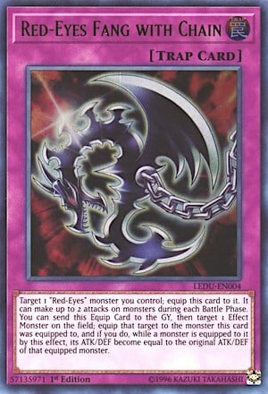 Red-Eyes Fang with Chain Card Front