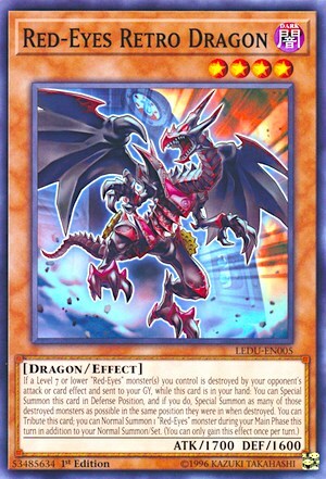Red-Eyes Retro Dragon Card Front