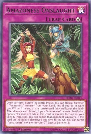 Amazoness Onslaught Card Front