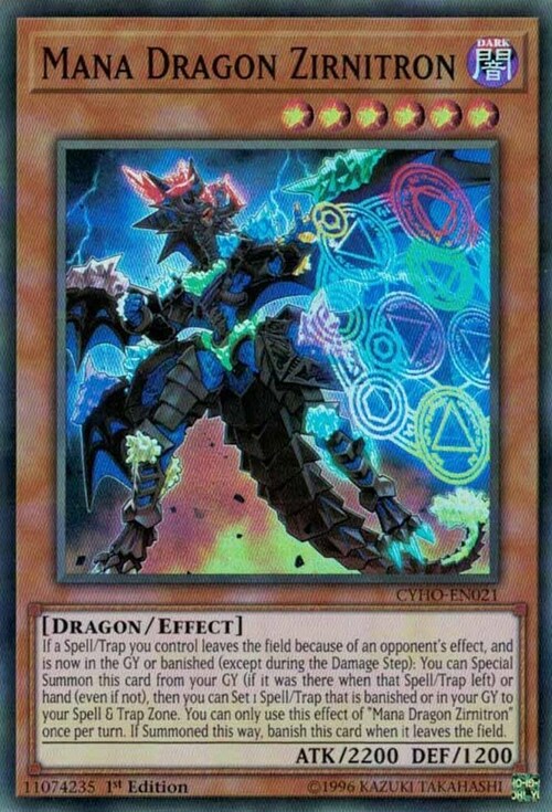 Zirnitron Drago del Mana Card Front