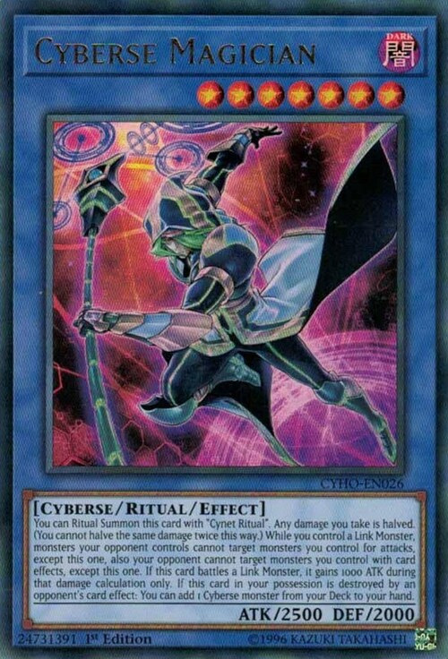 Cyberse Magician Card Front