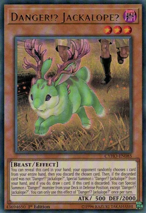 Danger!? Jackalope? Card Front