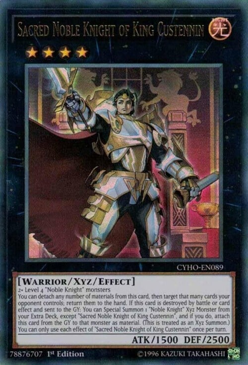 Sacred Noble Knight of King Custennin Card Front