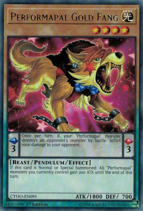 Performapal Gold Fang Card Front