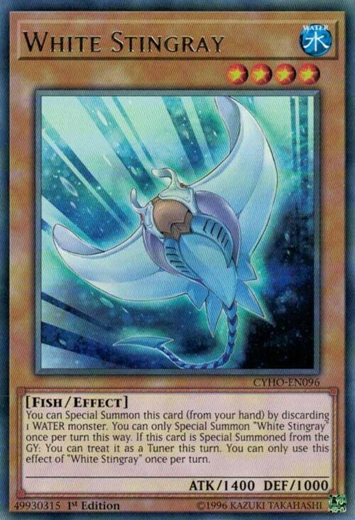 White Stingray Card Front