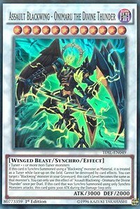 Assault Blackwing - Onimaru the Divine Thunder Card Front