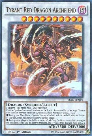 Tyrant Red Dragon Archfiend Card Front