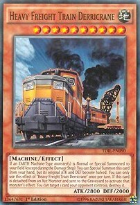 Heavy Freight Train Derricrane Card Front