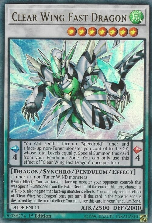 Clear Wing Fast Dragon Card Front