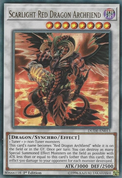 Scarlight Red Dragon Archfiend Card Front
