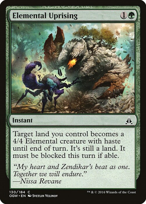 Elemental Uprising Card Front