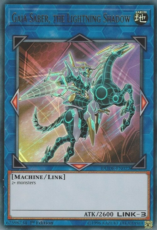Gaia Saber, the Lightning Shadow Card Front