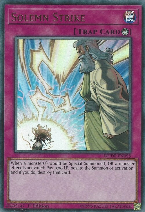 Solemn Strike Card Front