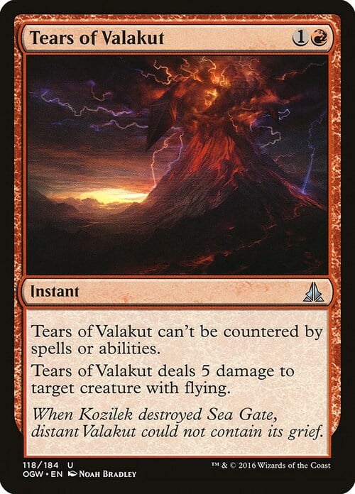 Tears of Valakut Card Front