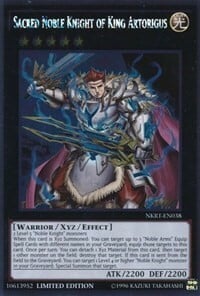 Sacred Noble Knight of King Artorigus Card Front