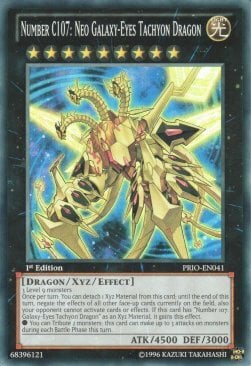 Number C107: Neo Galaxy-Eyes Tachyon Dragon Card Front