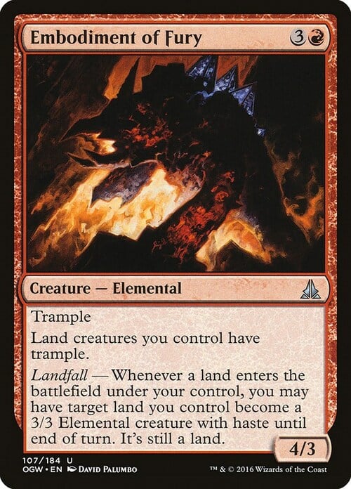 Embodiment of Fury Card Front