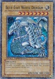 Blue-Eyes White Dragon · Super Rare 001