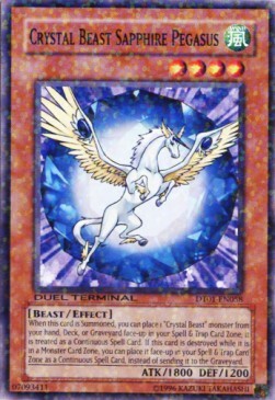 Crystal Beast Sapphire Pegasus Card Front
