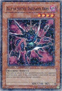 Ally of Justice Thousand Arms Card Front