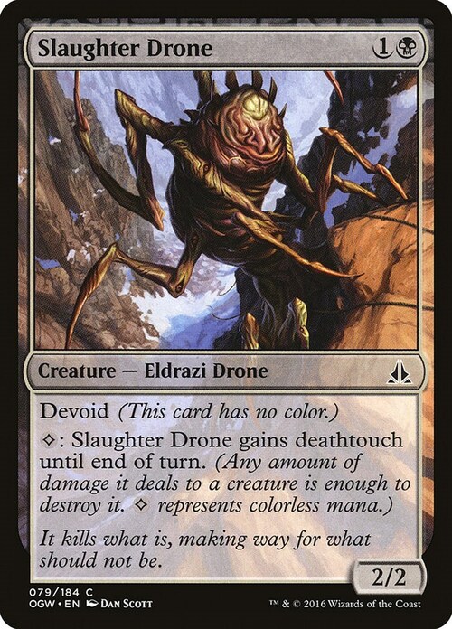 Slaughter Drone Card Front