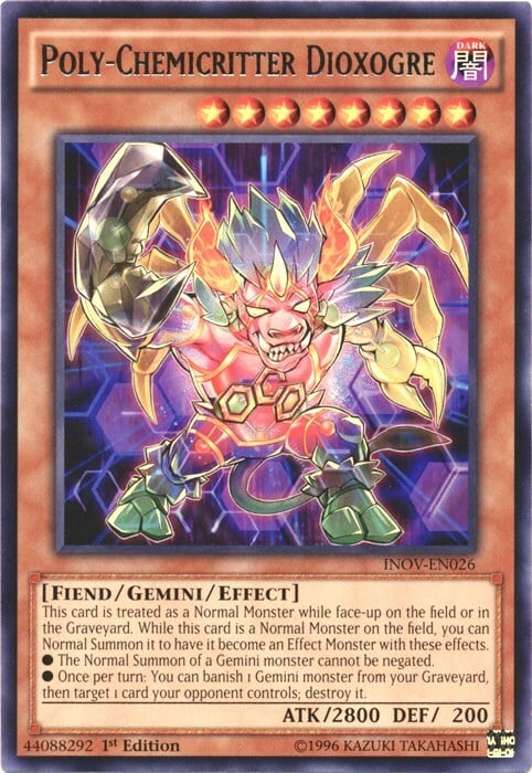 Poly-Chemicritter Dioxogre Card Front