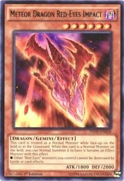 Meteor Dragon Red-Eyes Impact · Rare 028