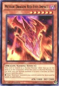 Meteor Dragon Red-Eyes Impact Card Front