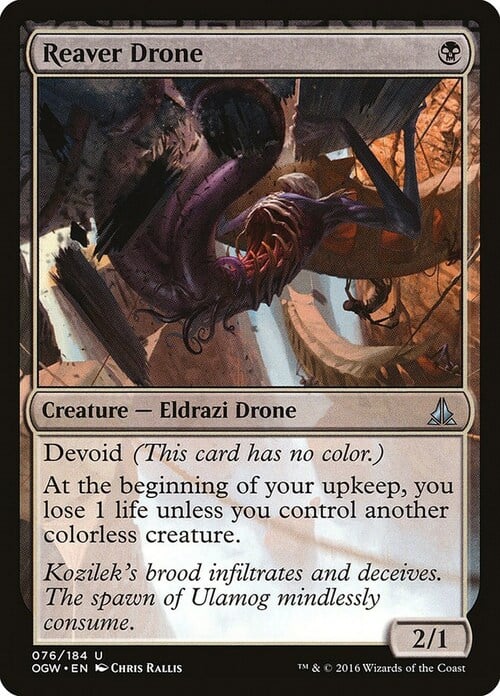 Reaver Drone Card Front
