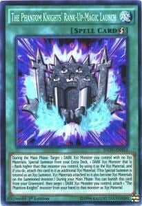 The Phantom Knights' Rank-Up-Magic Launch Card Front