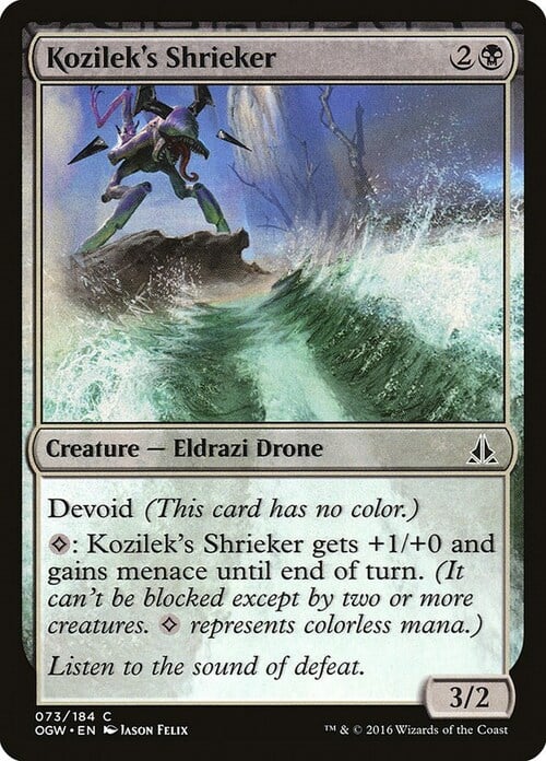 Kozilek's Shrieker Card Front