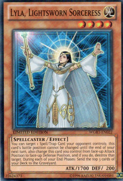 Lyla, Lightsworn Sorceress Card Front