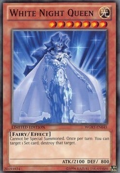 White Night Queen Card Front