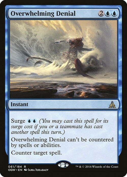 Overwhelming Denial Card Front