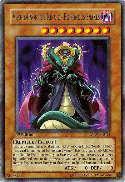Vennominon the King of Poisonous Snakes Card Front