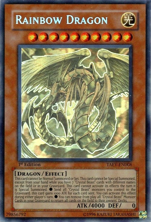 Rainbow Dragon Card Front