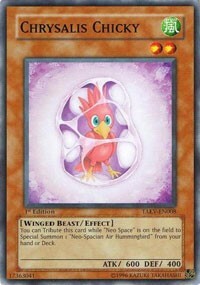 Chrysalis Chicky Card Front