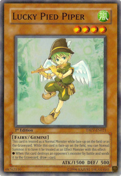 Lucky Pied Piper Card Front