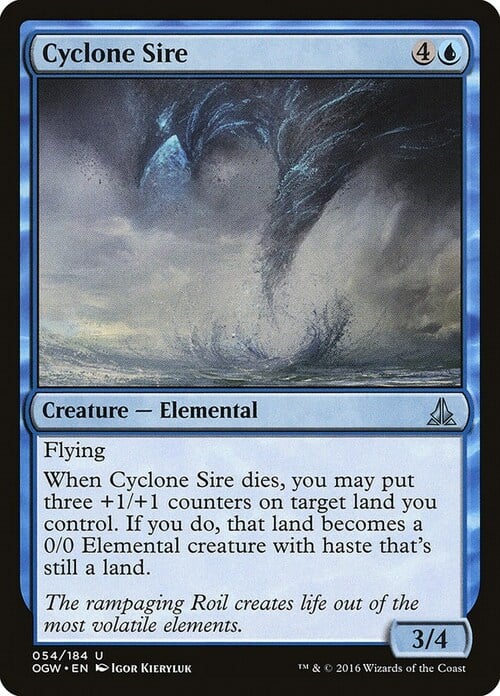 Cyclone Sire Card Front
