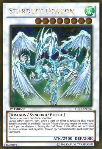stardust dragon yugioh card Yu-Gi-Oh Limited Edition Tin Single Stardust Dragon Secret Rare CT05