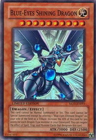 Blue-Eyes Shining Dragon Card Front