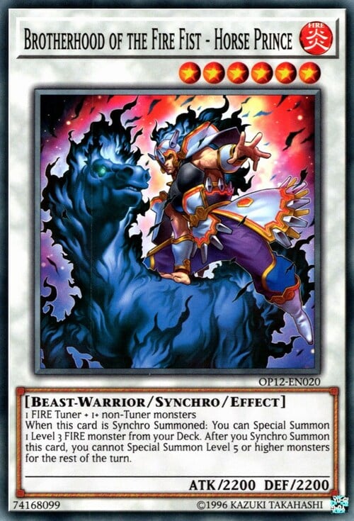 Brotherhood of the Fire Fist - Horse Prince Card Front