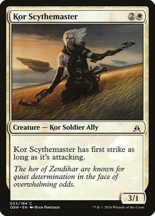 Kor Scythemaster Card Front