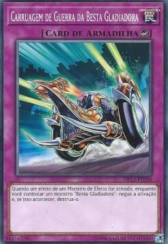 Carro da Guerra dei Gladiatori Bestia Card Front