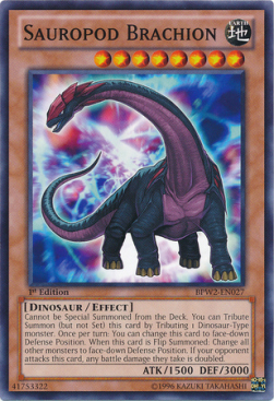 Brachio Sauropode Card Front