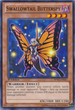 Swallowtail Butterspy Card Front