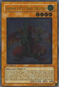 Harpie's Pet Baby Dragon Card Front