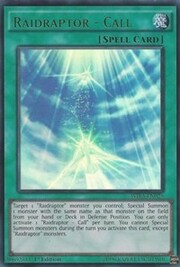 Raidraptor - Call · Ultra Rare 025